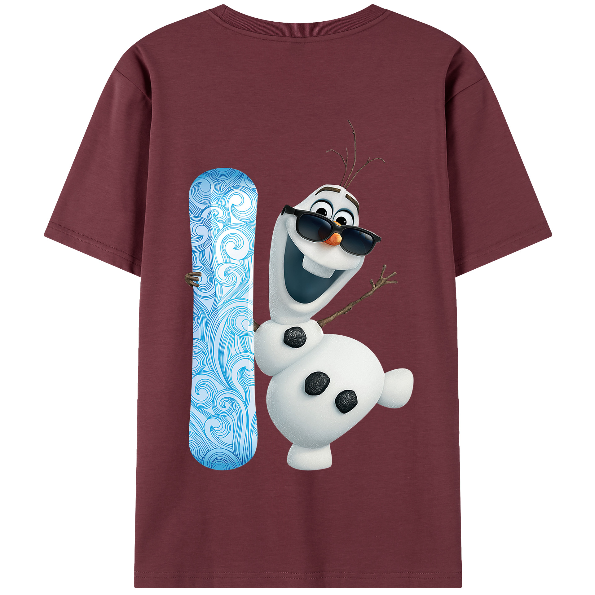 （画像用） アナと雪の女王 アンナ エルサ Frozen Anna Elsa 綿100％半袖Tシャツ（背面プリント）